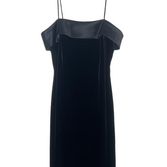 Alex Evenings Black Velvet Maxi Dress - Picture 2 of 11
